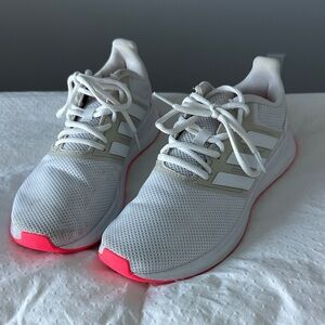 adidas White and Pink Athletic Shoes